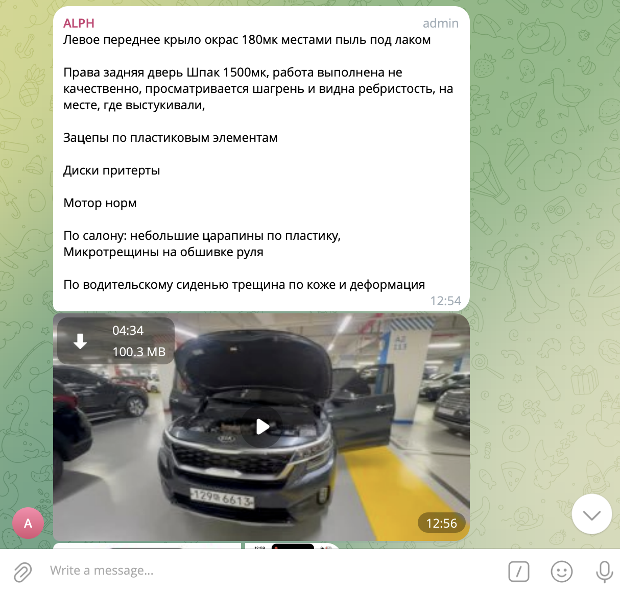 4. Предварительный осмотр